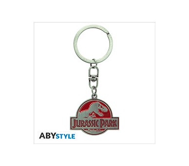 Jurassic Park Keychain: Metal Logo 4cm