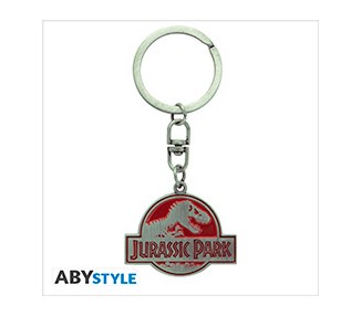 Jurassic Park Keychain: Metal Logo 4cm