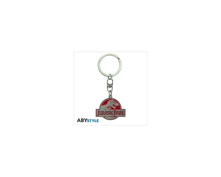 Jurassic Park Keychain: Metal Logo 4cm