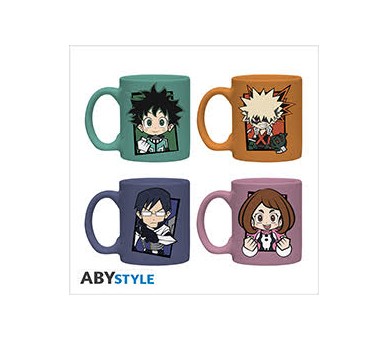 My hero Academia Gift Set Tazze 4PZ: Chibi