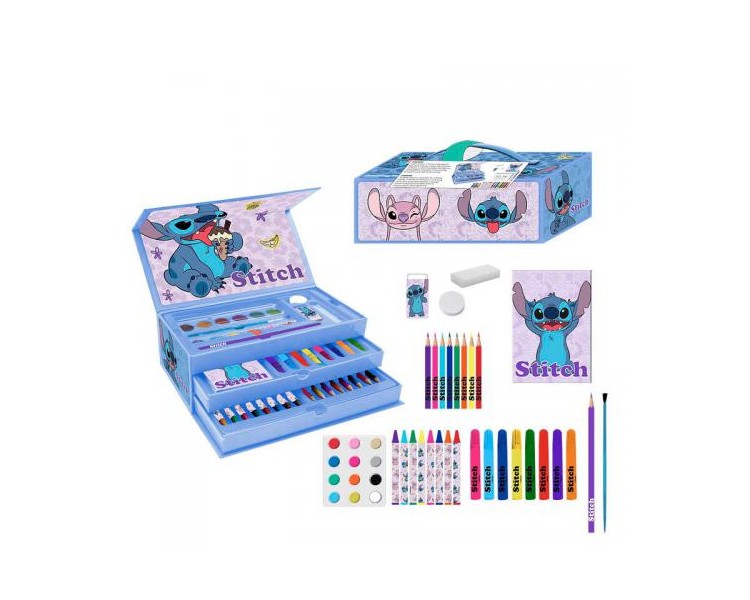 Valigetta di Cancelleria Colorabile Disney Stitch