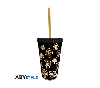 The Shield Hero - Tumbler with straw 470ml: Symbols