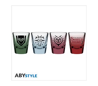 The Shield Hero Shot Glass: Symbols (2pz)