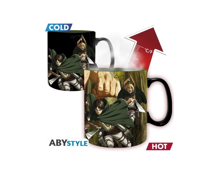 Attack on Titan Tazza Heat Change 460ml: Titan Eren S3