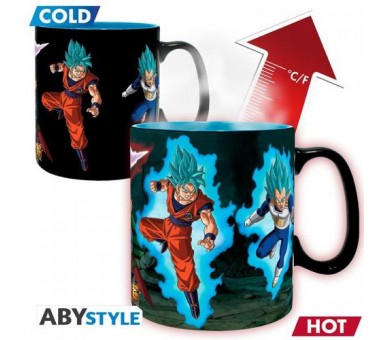 Dragon Ball Super Tazza Heat Change 460ml: Saiyans vs Black