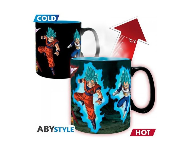 Dragon Ball Super Tazza Heat Change 460ml: Saiyans vs Black