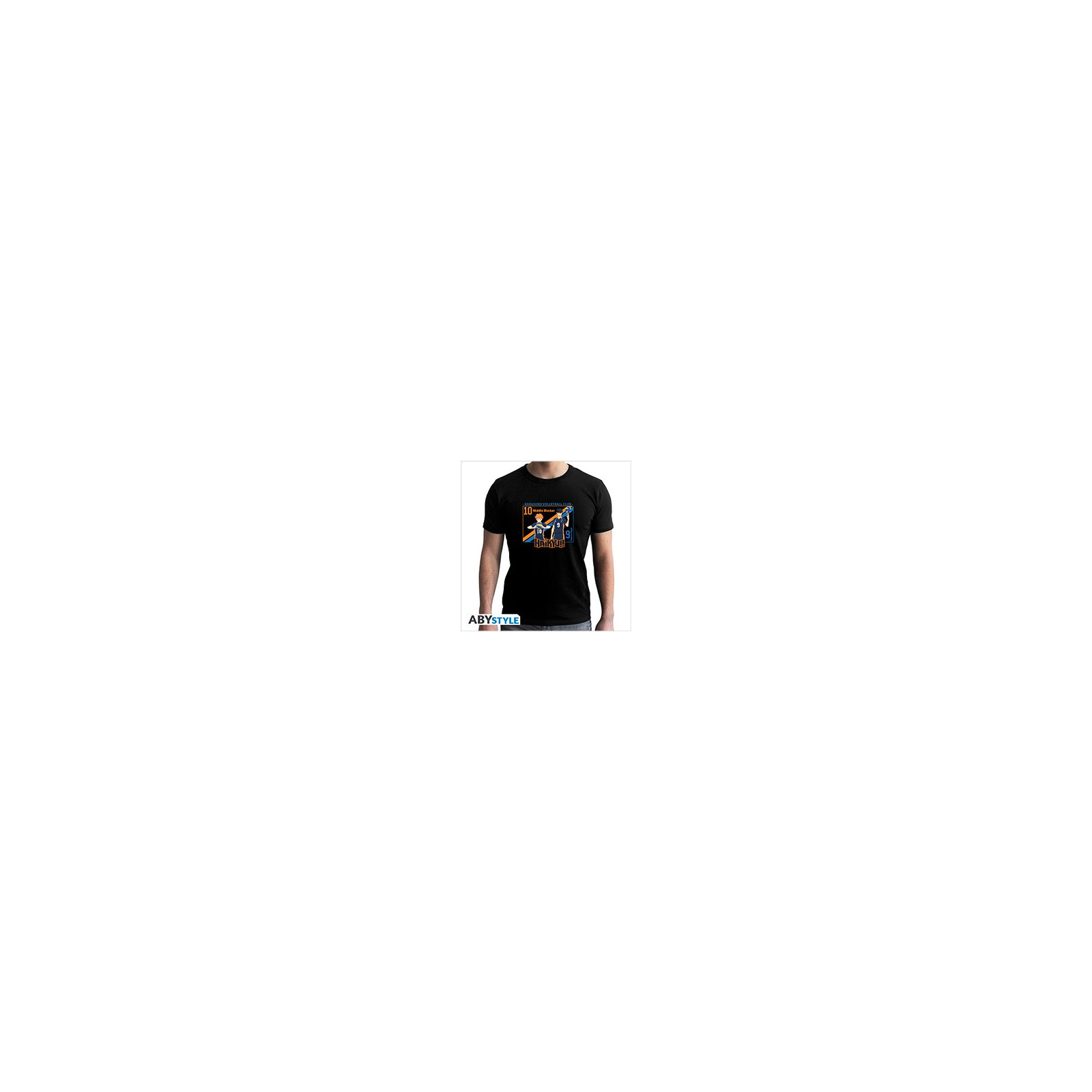 Haikyu T-Shirt (XS) Man Black: Hinata & Kageyama