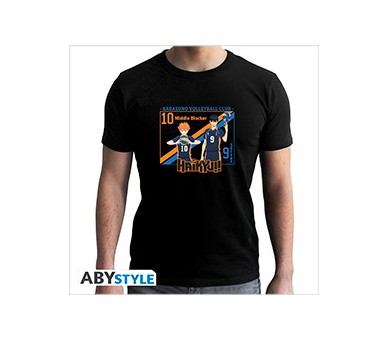 Haikyu T-Shirt (XS) Man Black: Hinata & Kageyama