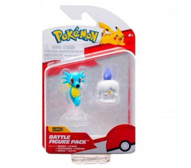 MF Pokemon Battle Figure Set 2Pack Litwick/Horsea 5cm