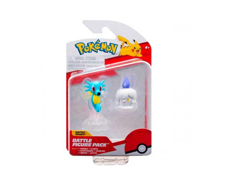 MF Pokemon Battle Figure Set 2Pack Litwick/Horsea 5cm