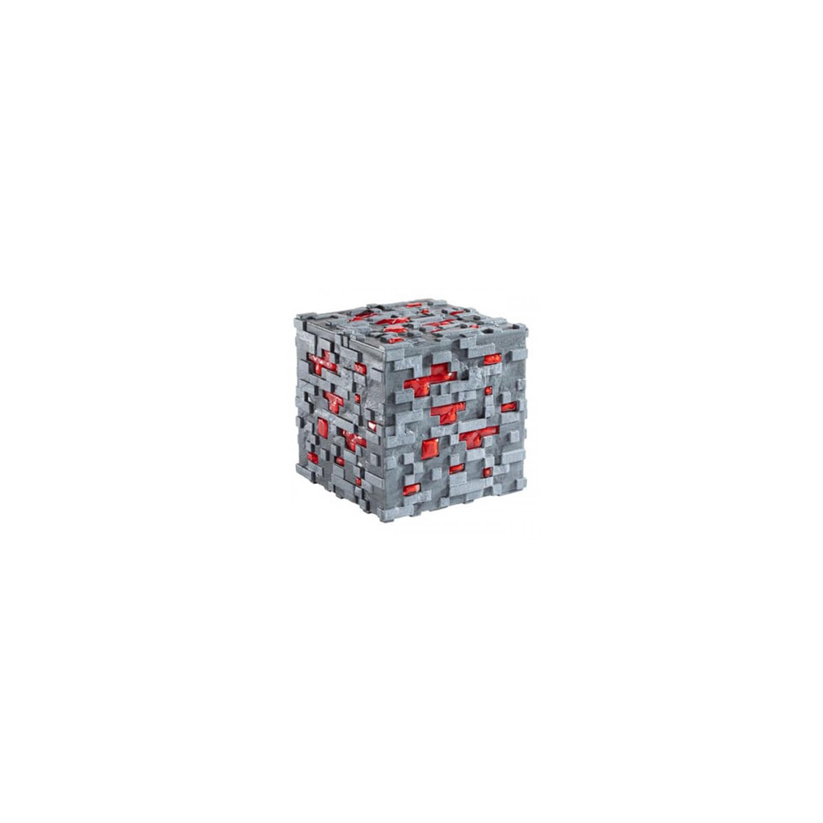 Minecraft Replica Illuminating Redstone Ore Cube 10cm