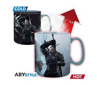 The Witcher Tazza Heat Change 460ml: Geralt & Ciri