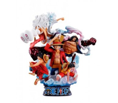 ST One Piece Re-Birth Luffy Special Petitrama Dx Logbox 15cm