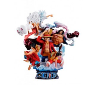 ST One Piece Re-Birth Luffy Special Petitrama Dx Logbox 15cm