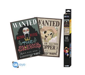 One Piece Set 2 Chibi Posters: Wanted Chopper/Brook (52x38)