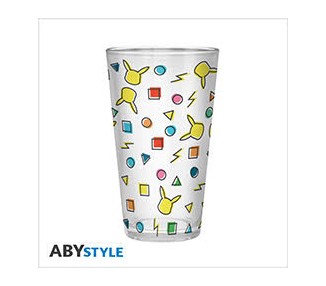 Pokemon Large Glass 400ml: Pikachu Pattern