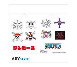 One Piece Stickers: Emperors Skulls 16x11cm