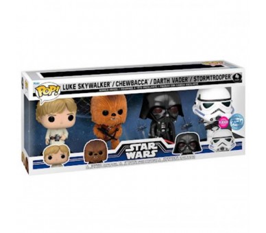 Funko POP! Star Wars: Luke/Chewbacca/Darth/Storm 4PK FLKD