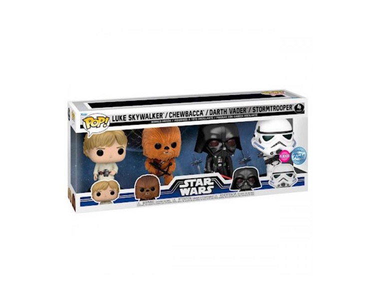 Funko POP! Star Wars: Luke/Chewbacca/Darth/Storm 4PK FLKD