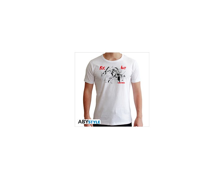 One Piece T-Shirt (S) Man White: Full Crew