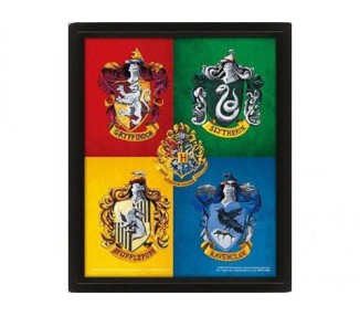 Harry Potter Cornice: Colourful Crest 28x23cm