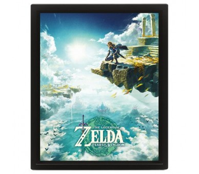 The Legend of Zelda TOTK Cornice 3D: Hyrule Skies 26x20cm