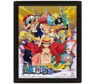 One Piece Cornice: Straw Hat Crew Victory at Sunset 28x23cm