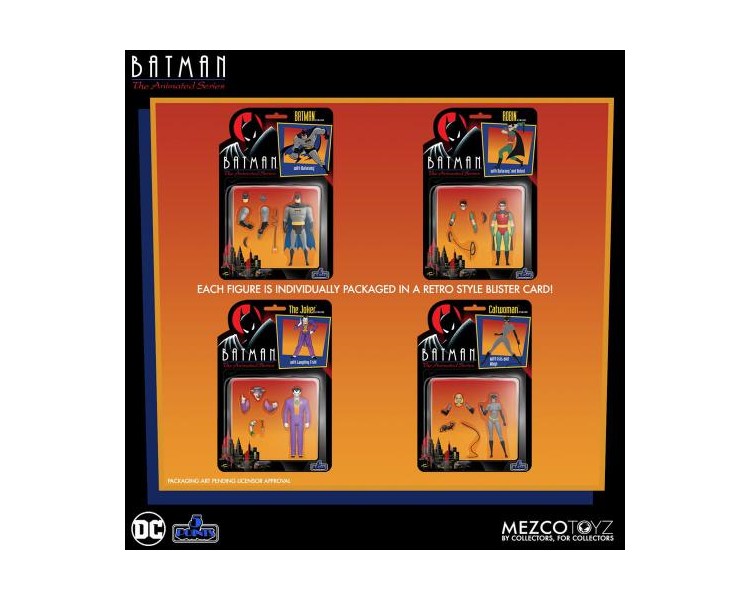 AF DC Comics Batman The Animated: Set 4 Personaggi 9cm