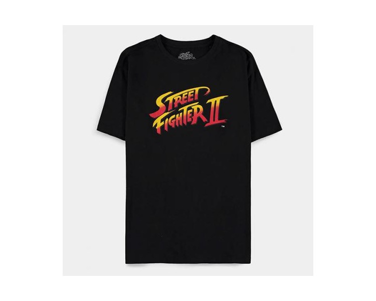 Street Fighter T-Shirt (L) Man: Logo Short Sleeved