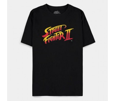 Street Fighter T-Shirt (M) Man: Logo Short Sleeved