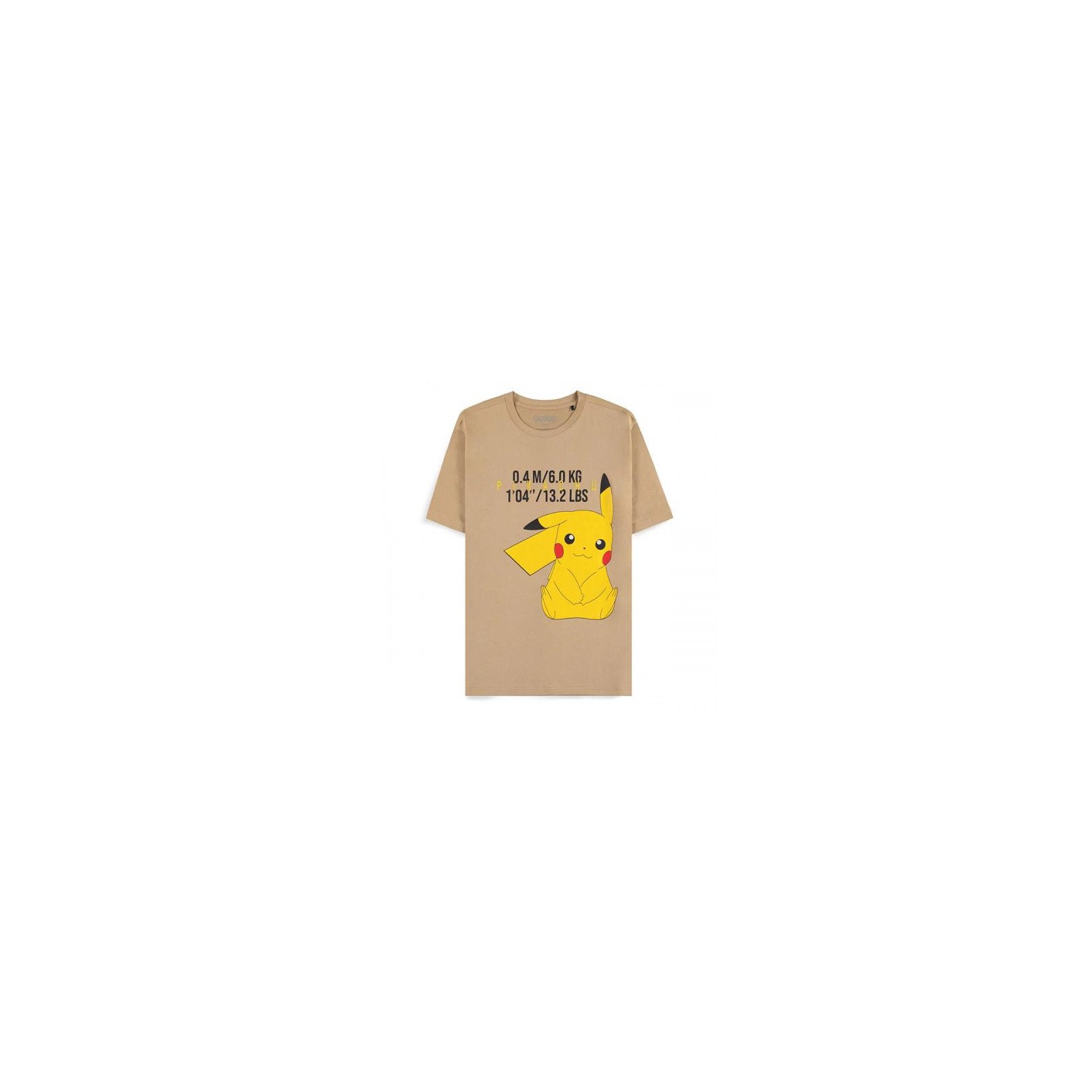 Pokemon T-Shirt (S) Man: Beige Pikachu