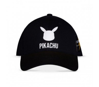 Pokemon Cappellino: Pikachu Logo White Black