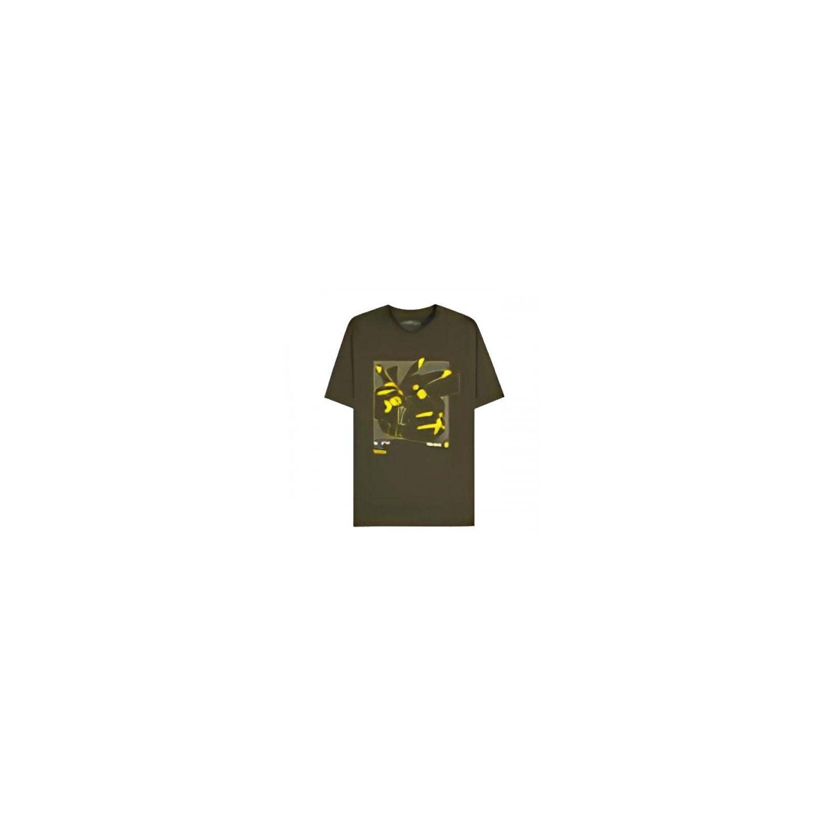 Pokemon T-Shirt (S) Man: Green Pikachu