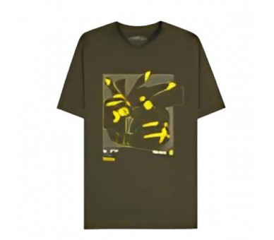 Pokemon T-Shirt (S) Man: Green Pikachu