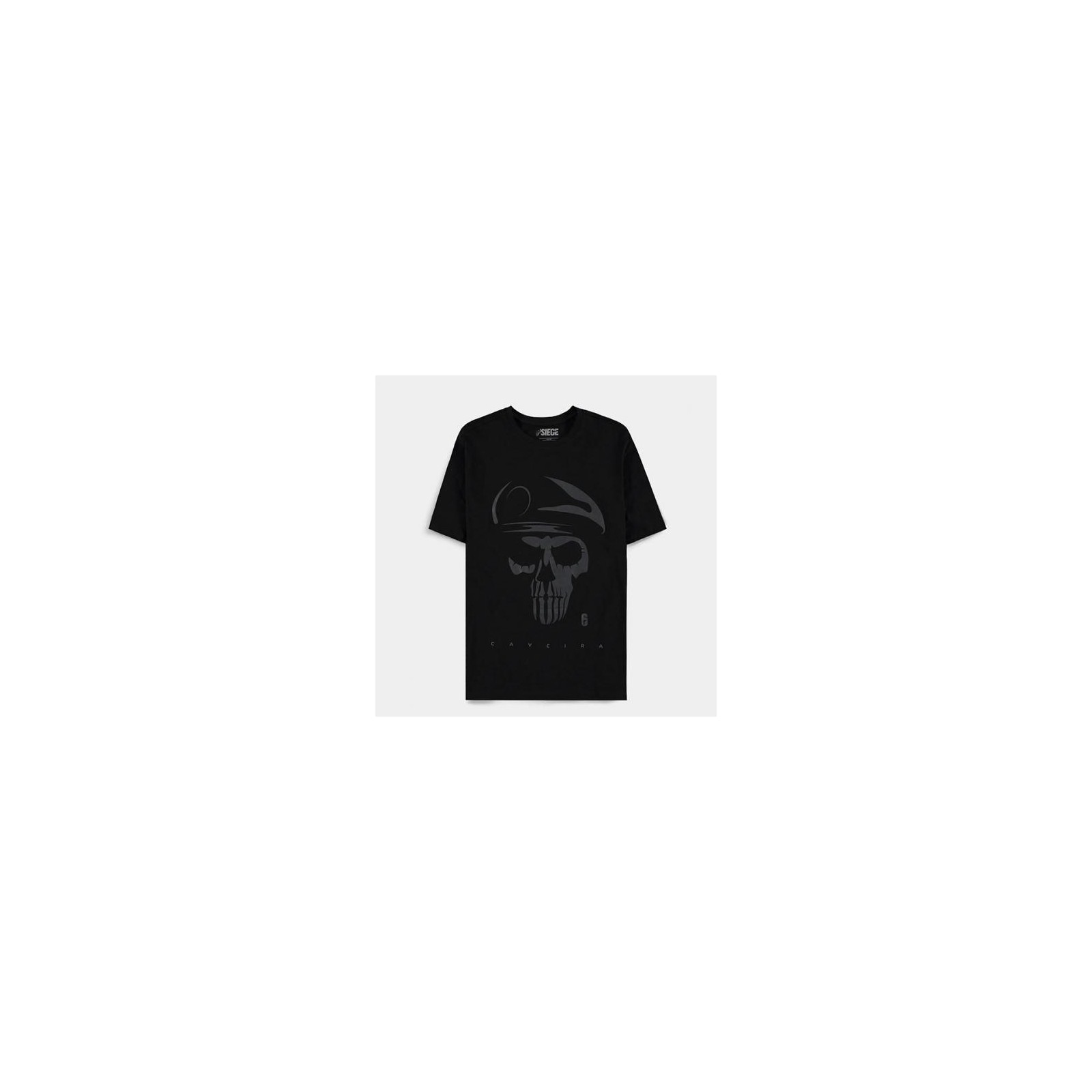 6-Siege T-Shirt (M) Man: Skull Short Sleeved