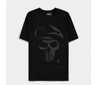 6-Siege T-Shirt (M) Man: Skull Short Sleeved