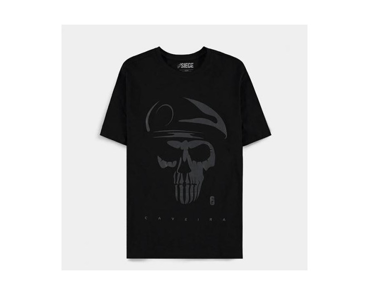 6-Siege T-Shirt (M) Man: Skull Short Sleeved