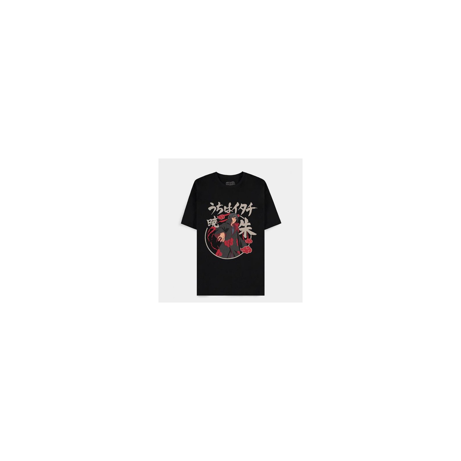 Naruto Shippuden T-Shirt (XXL) Man: Akatsuki Itachi Black