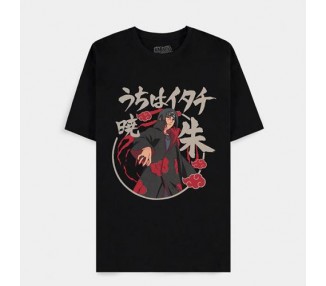 Naruto Shippuden T-Shirt (XXL) Man: Akatsuki Itachi Black