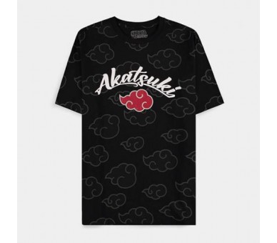 Naruto Shippuden T-Shirt (L) Man: Akatsuki All Over