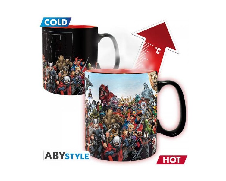 Marvel Tazza Heat Change 460ml: Marvel Heroes