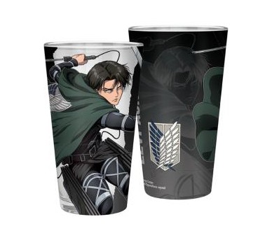 Attack on Titan Large Glass 400ml: Levi S4