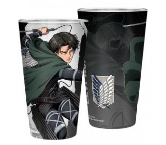 Attack on Titan Large Glass 400ml: Levi S4