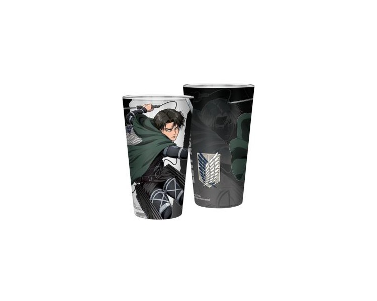 Attack on Titan Large Glass 400ml: Levi S4