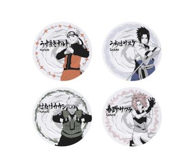 Naruto Shippuden Set of 4 Plates: Characters