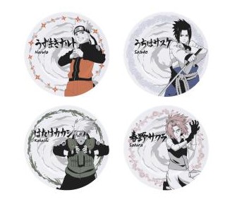 Naruto Shippuden Set of 4 Plates: Characters