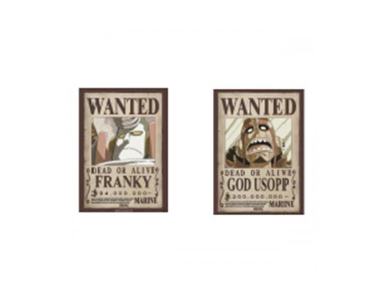 One Piece Set 2 Posters Chibi: Usopp & Franky 52x38cm