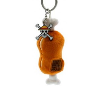 One Piece Portachiavi Peluche: Meat on a Bone 6cm