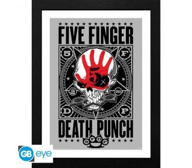 Five Finger Death Punch Framed Print: Punchagram 30x40cm