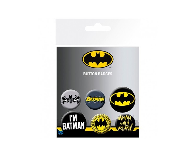 DC Comics Pin Spilla Badge Pack: Batman Comics 3cm